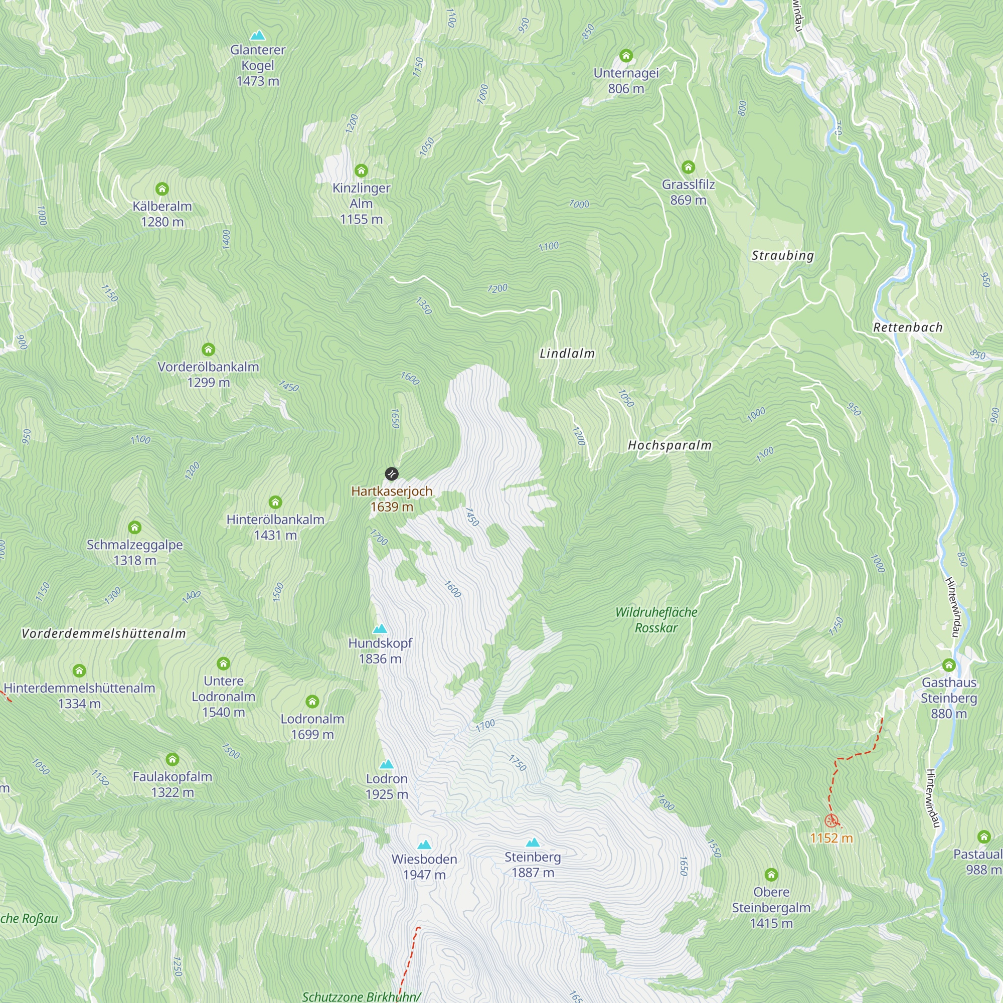 Innere Hartkaseralm map