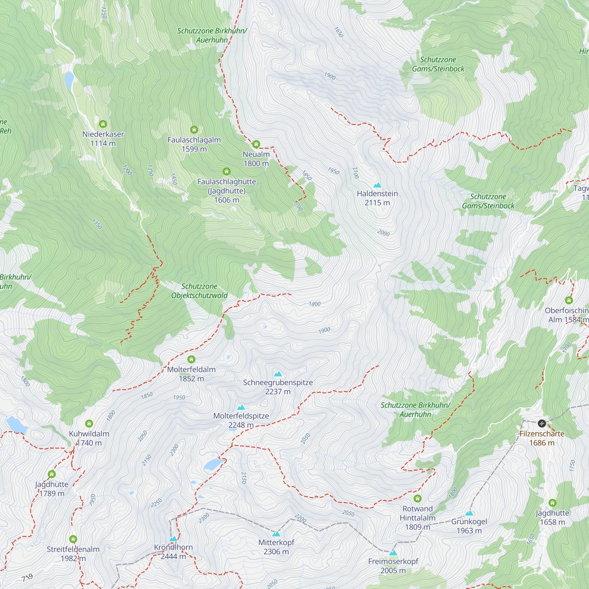 Schneegrubenalm map