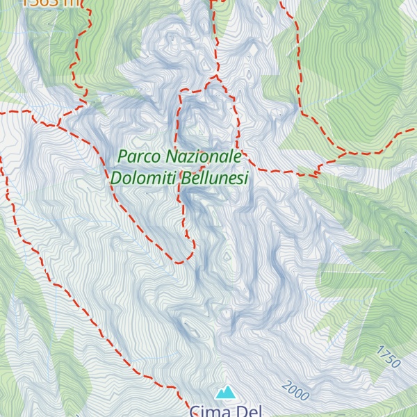 Map of Spiz di Mezzo