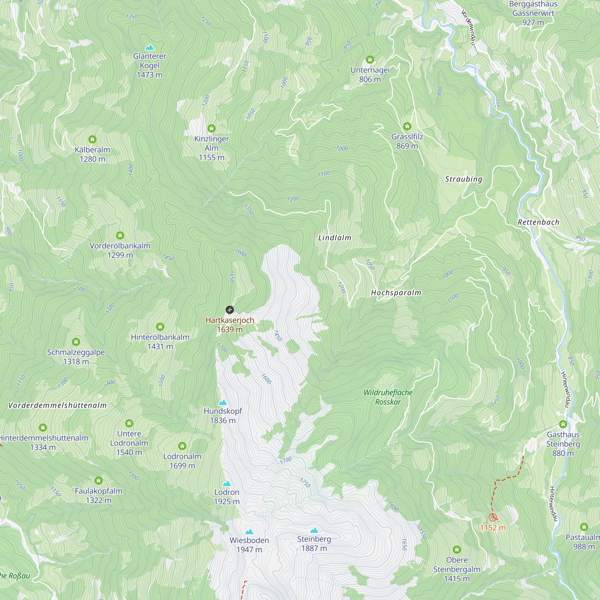 Äußere Hartkaseralm map