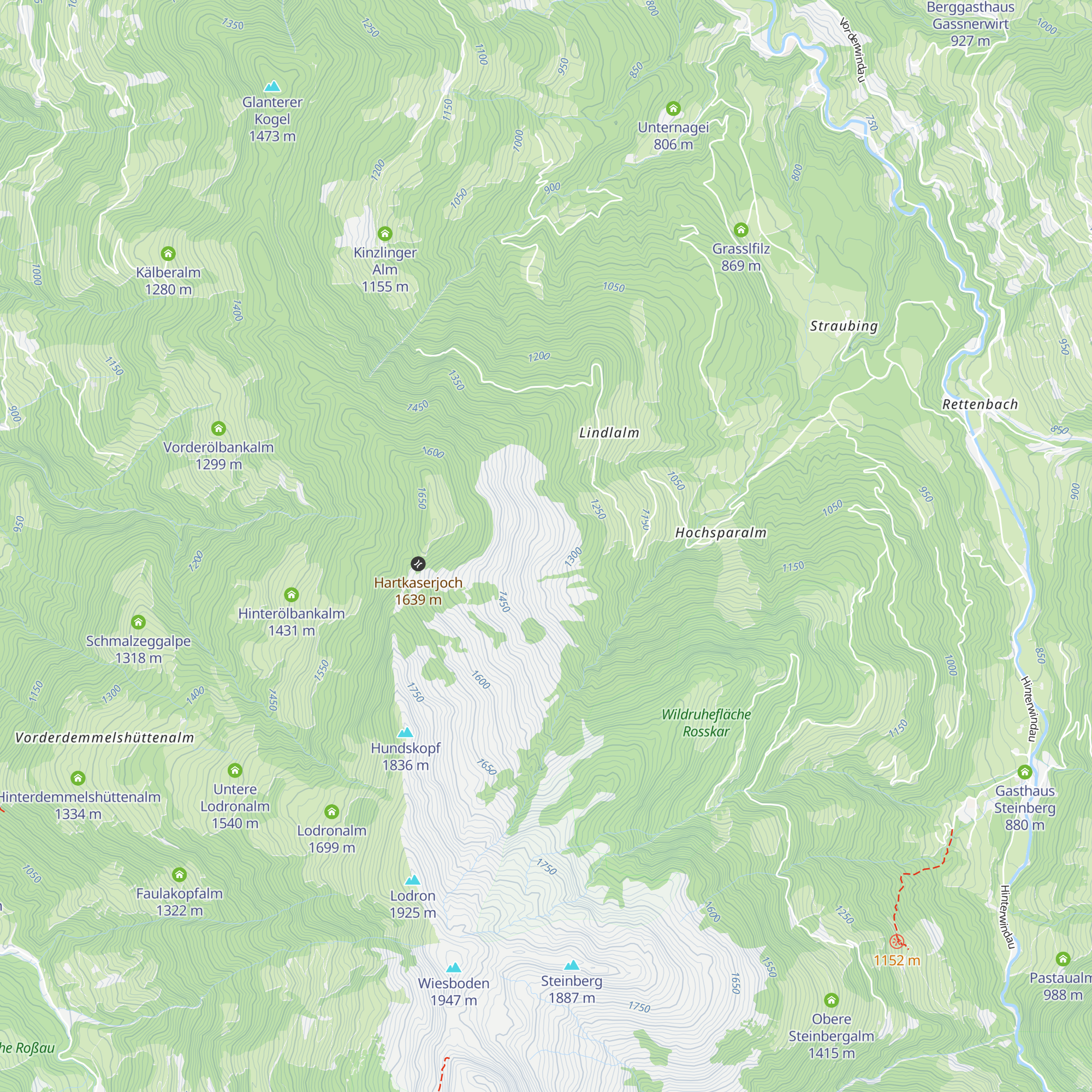 Äußere Hartkaseralm map