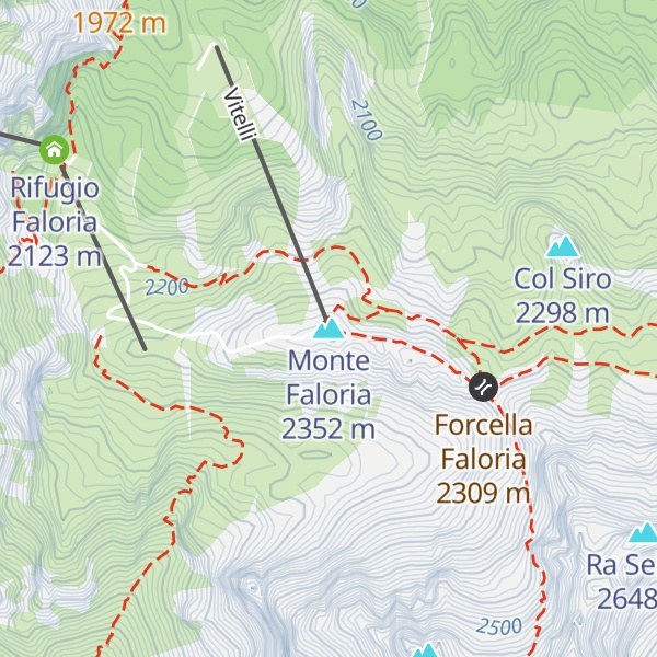 Map of Monte Faloria