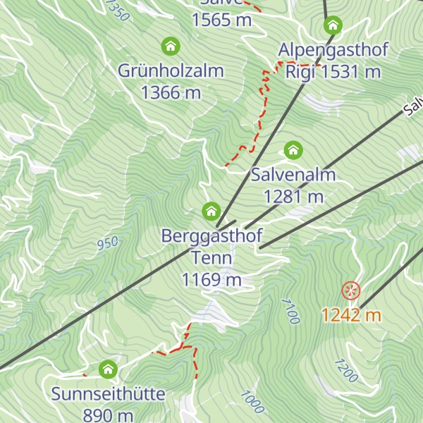 Map of Berggasthof Tenn
