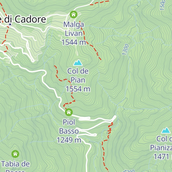Map of Piol Alto