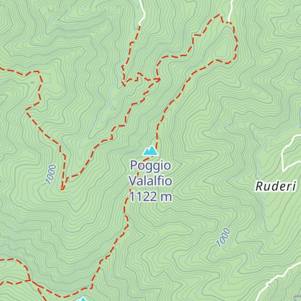 Map of Poggio Valalfio