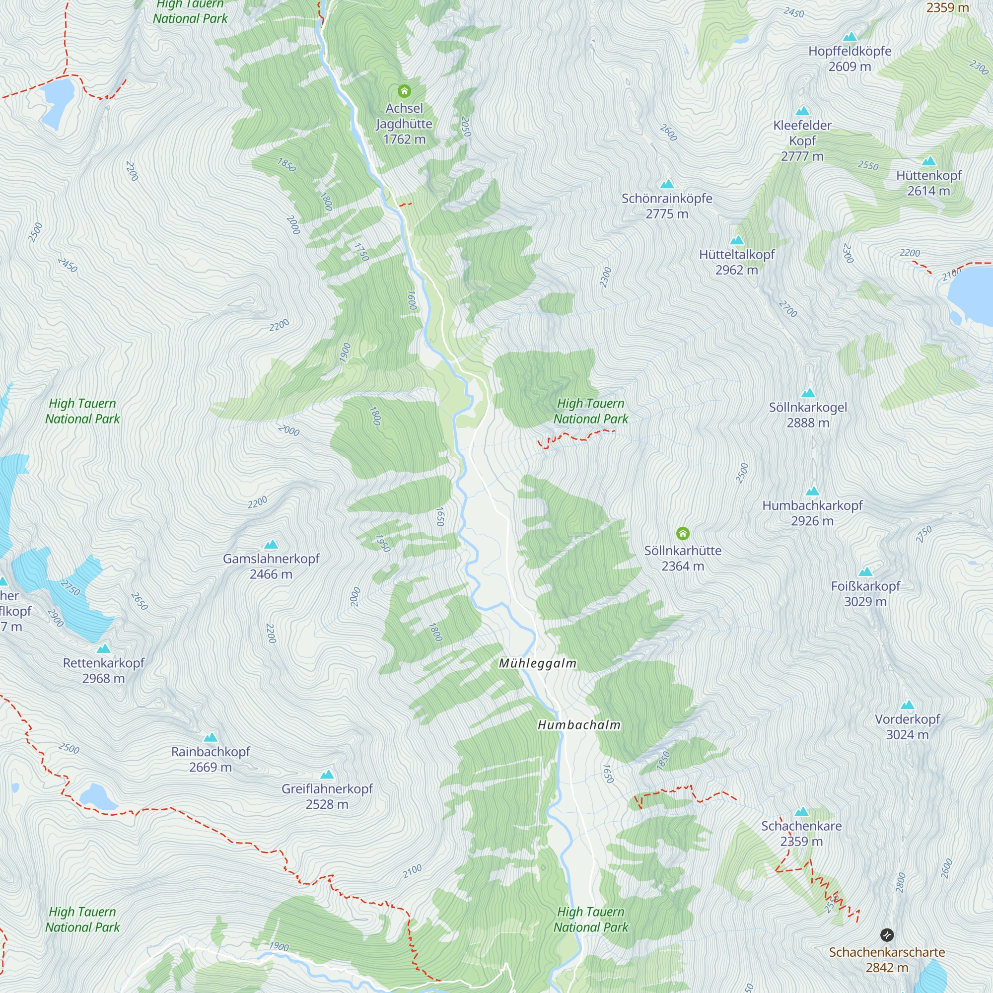 Schöppl Alm map