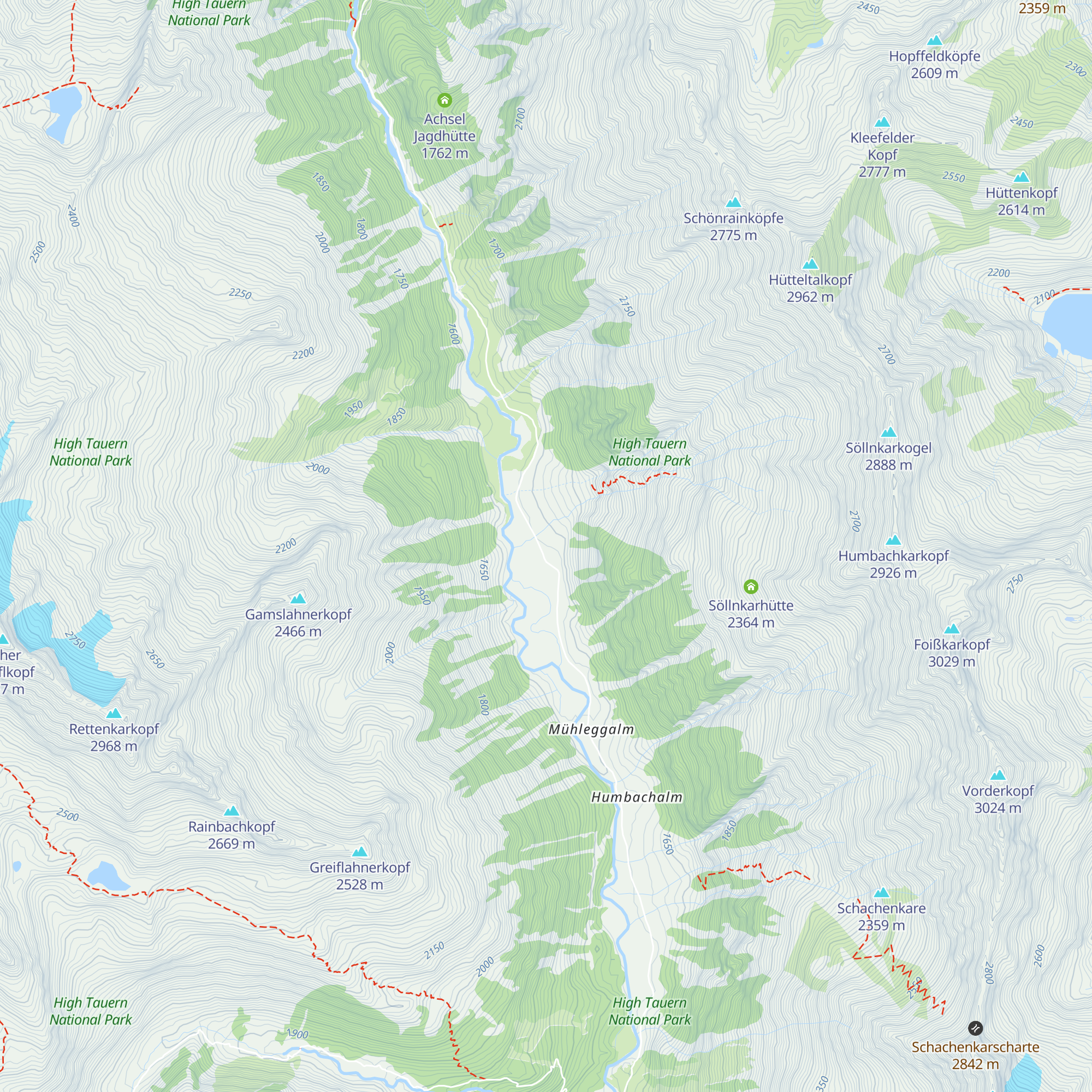 Schöppl Alm map