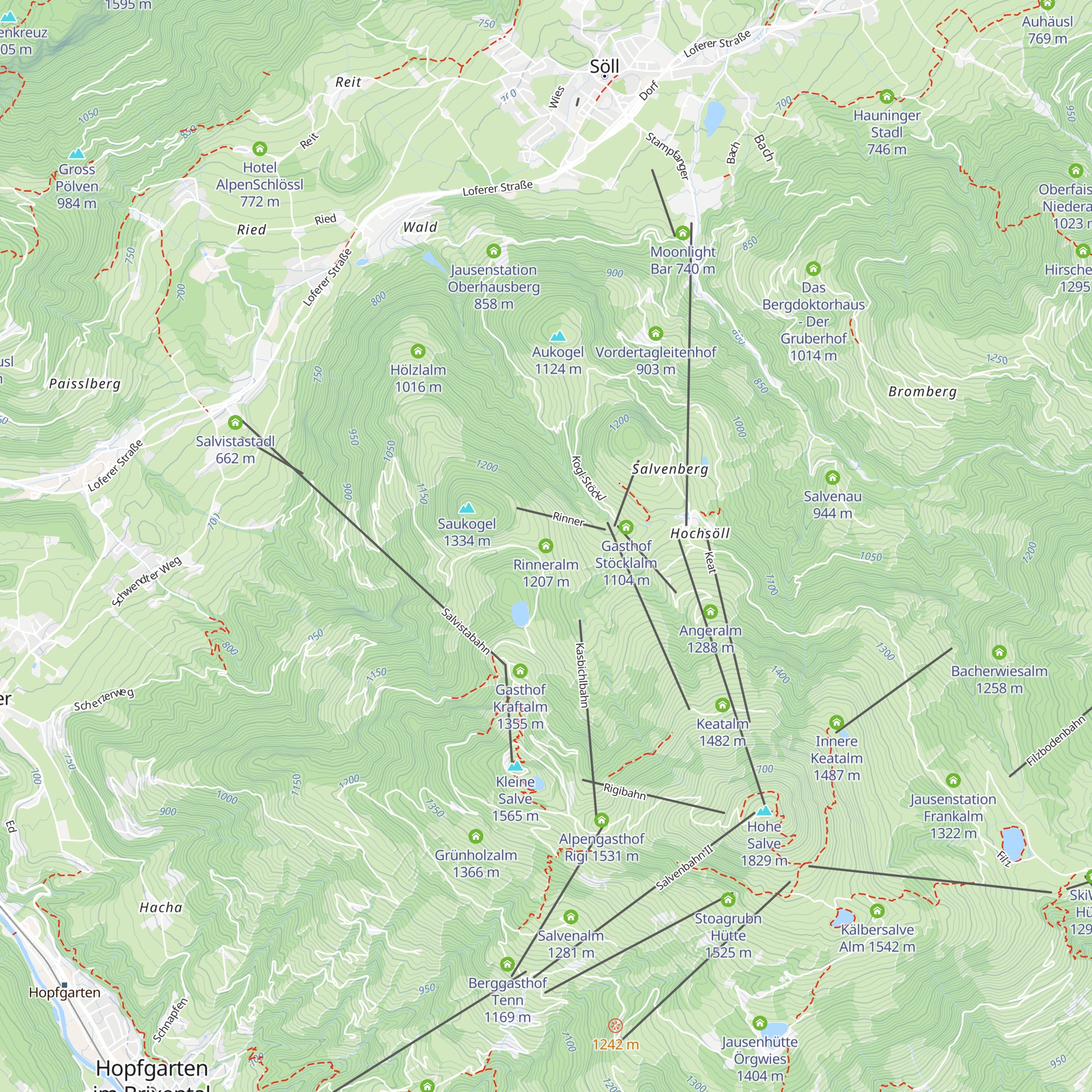 Rinneralm map