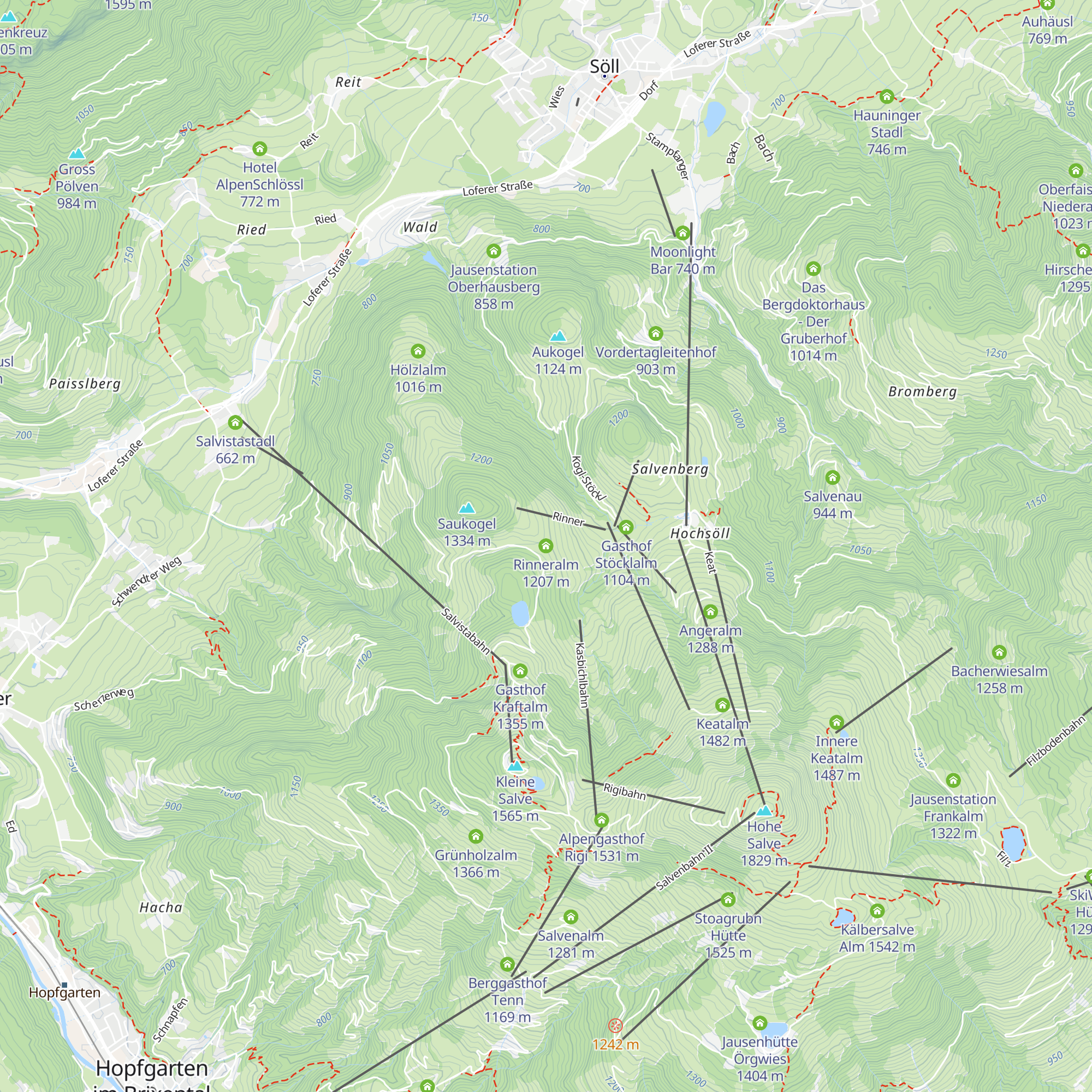 Rinneralm map