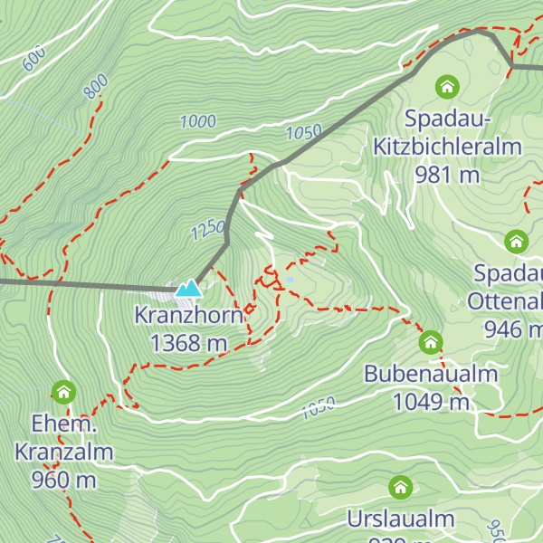 Map of Kranzhorn Schutzhütte