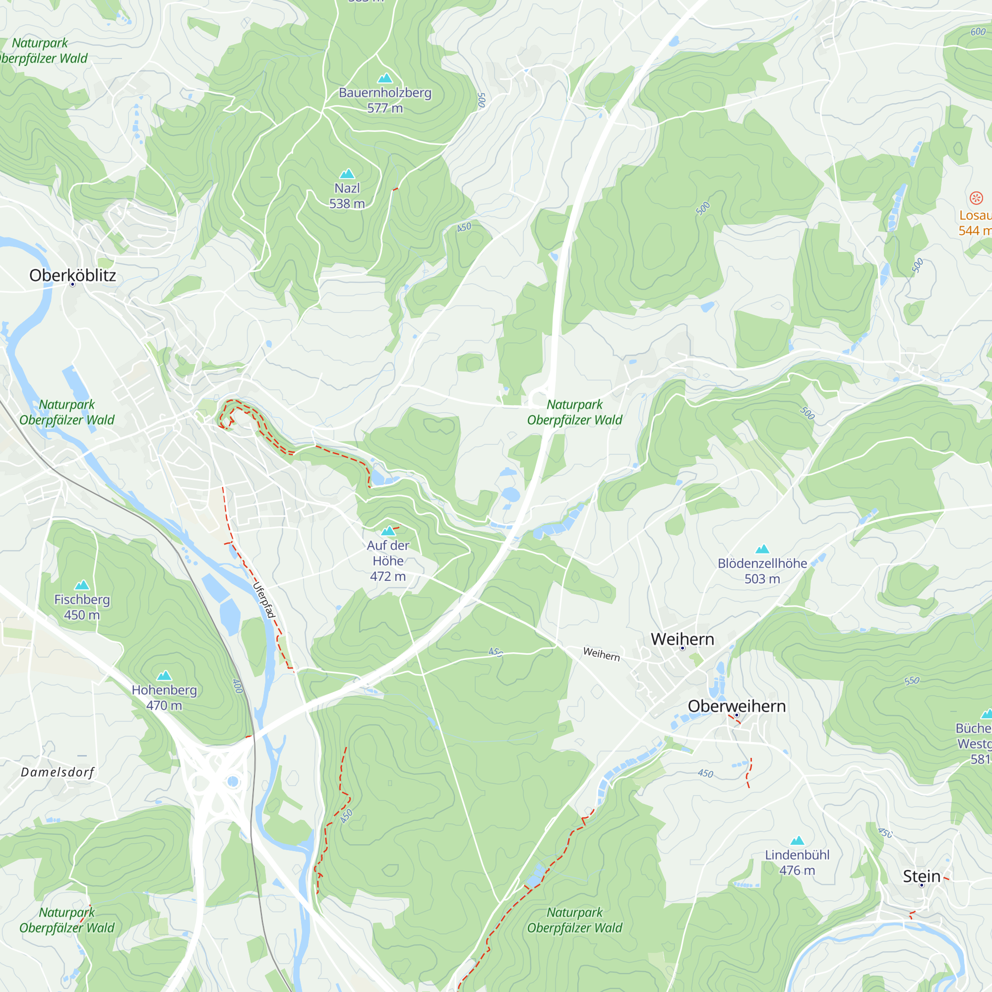 Lohweiherhütte map