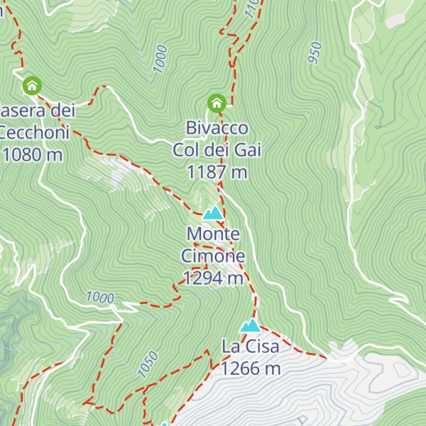 Map of Monte Cimone