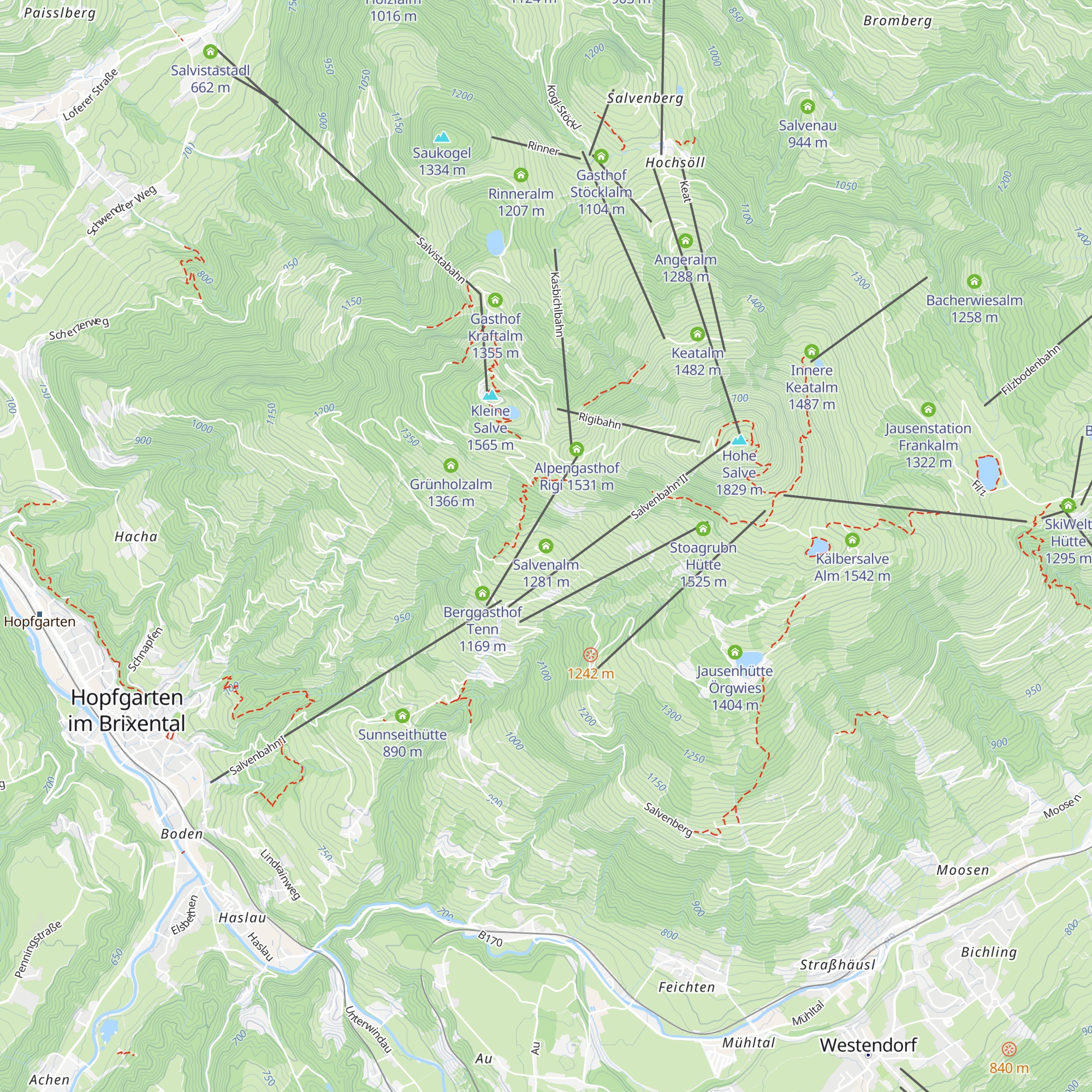 Salvenalm map