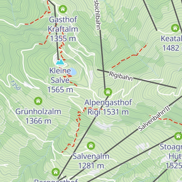 Map of Jausenstation Kälberalm
