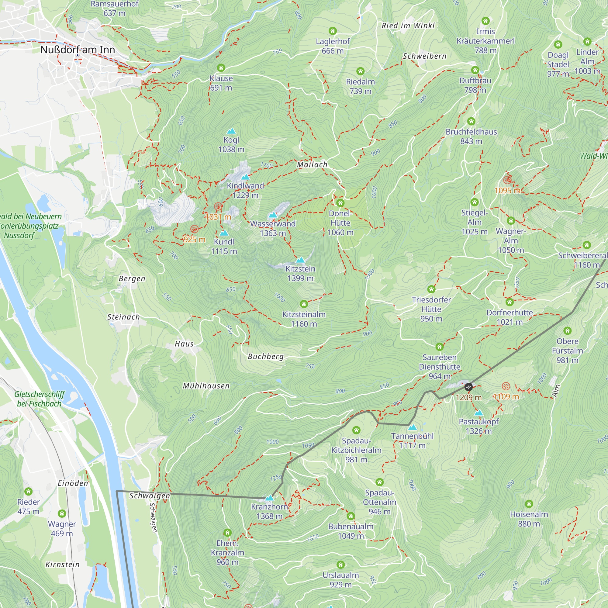Kitzsteinalm map