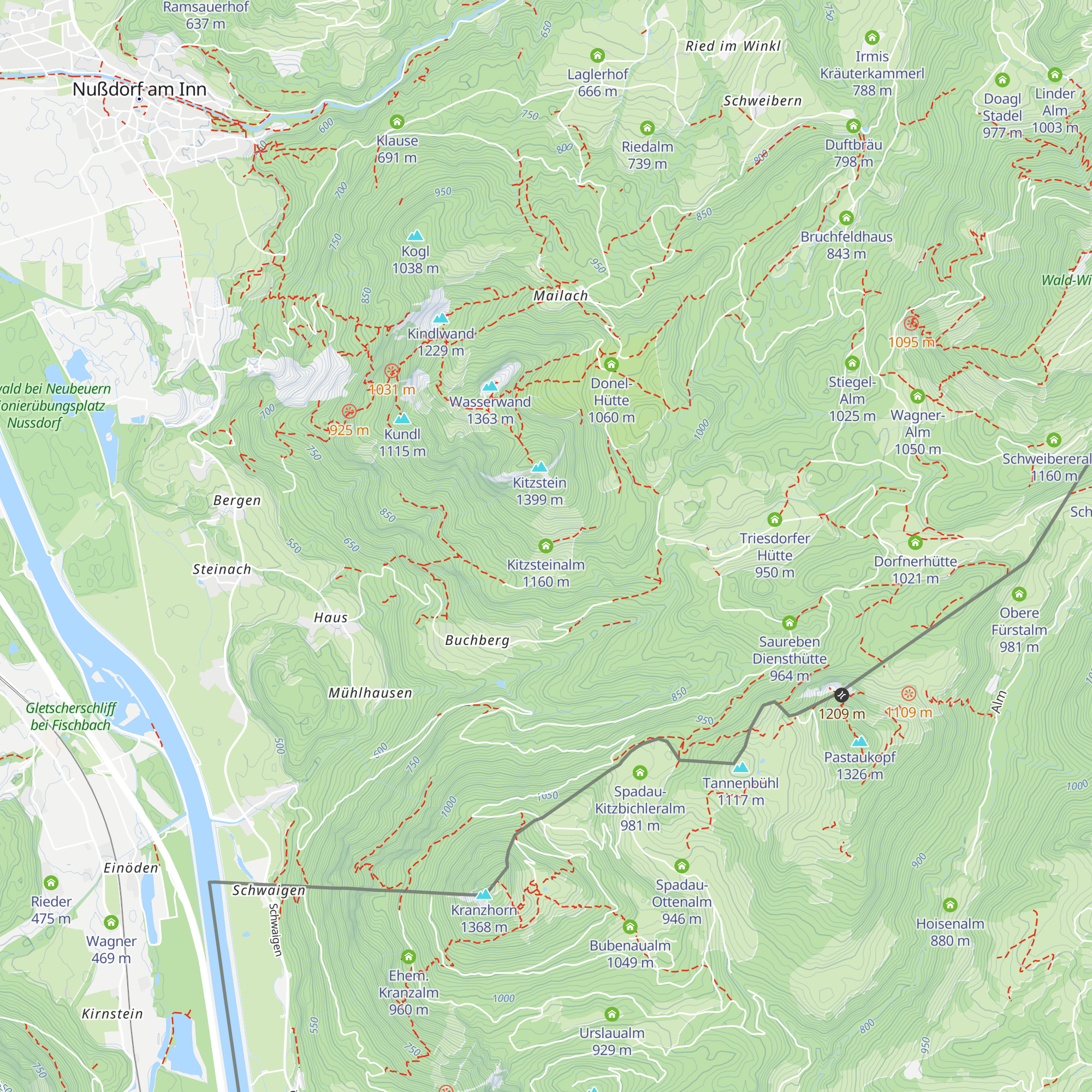 Kitzsteinalm map
