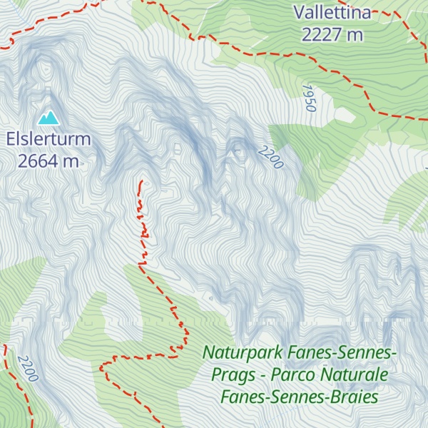 Map of Dürrensteinturm - Torre Vallandro