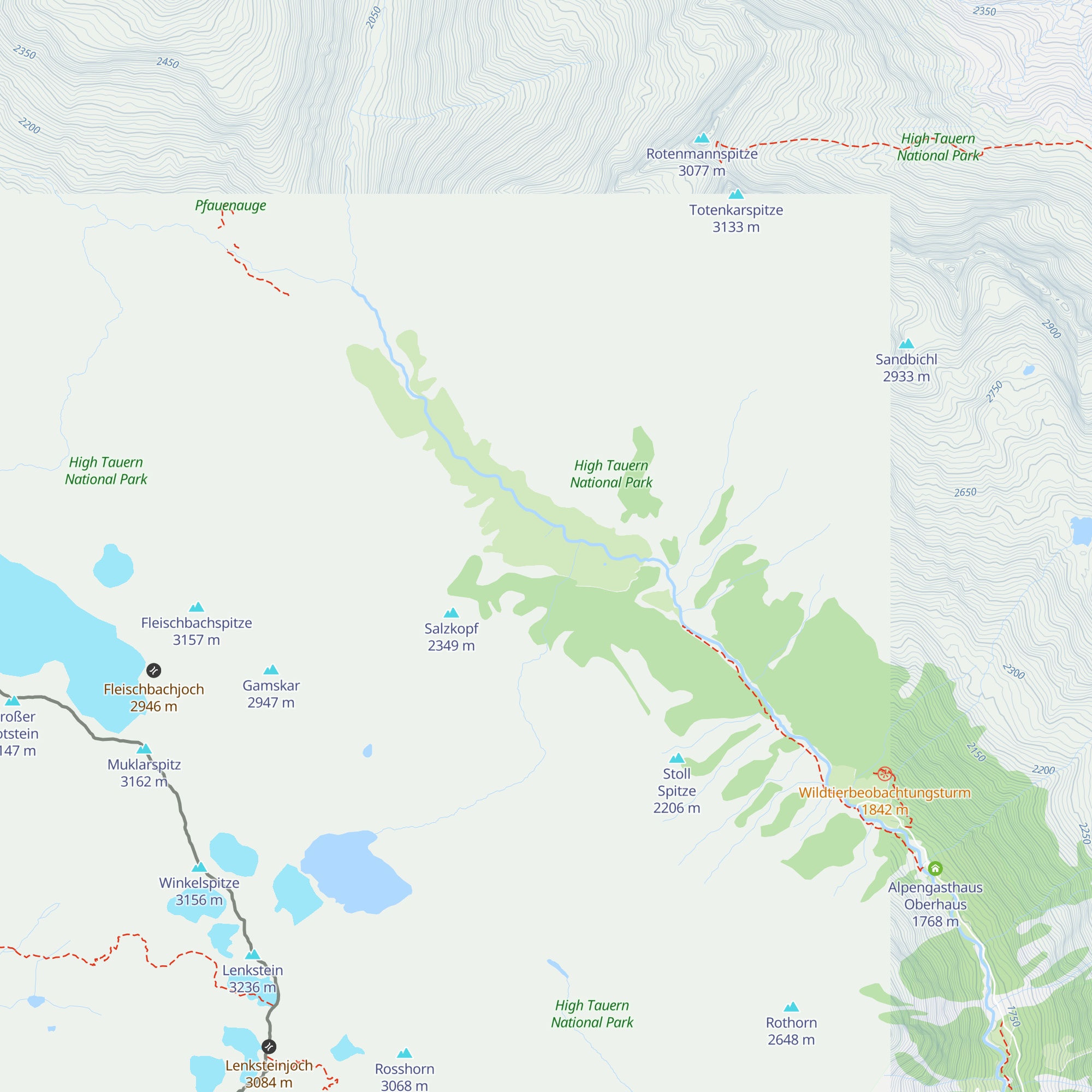 Obere Seebachalm map
