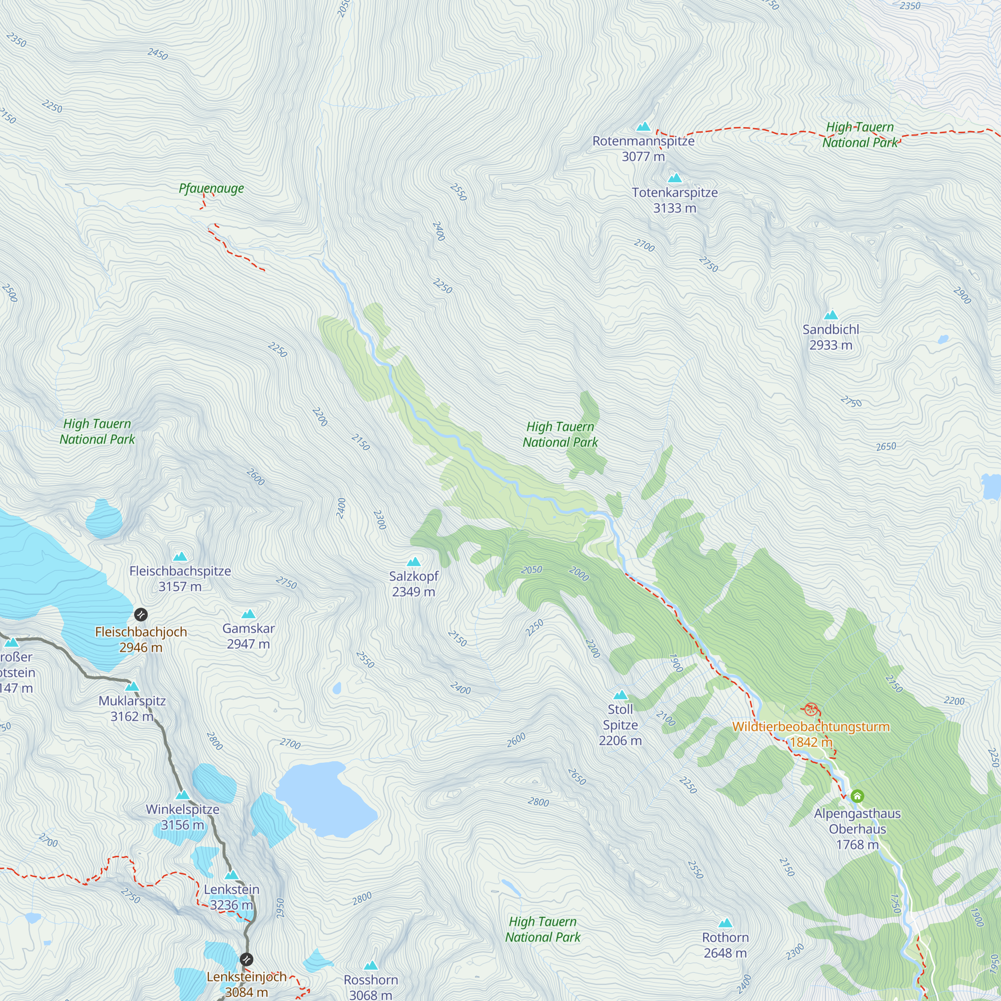 Obere Seebachalm map
