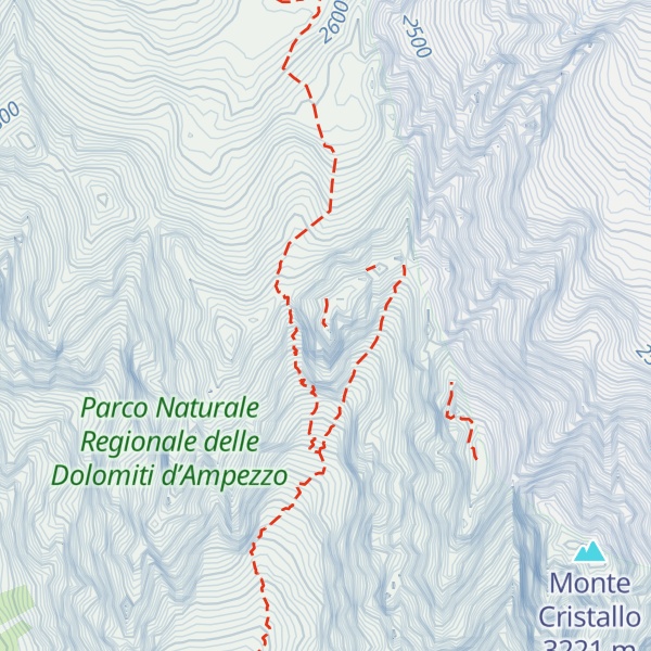 Map of Cristallino d'Ampezzo