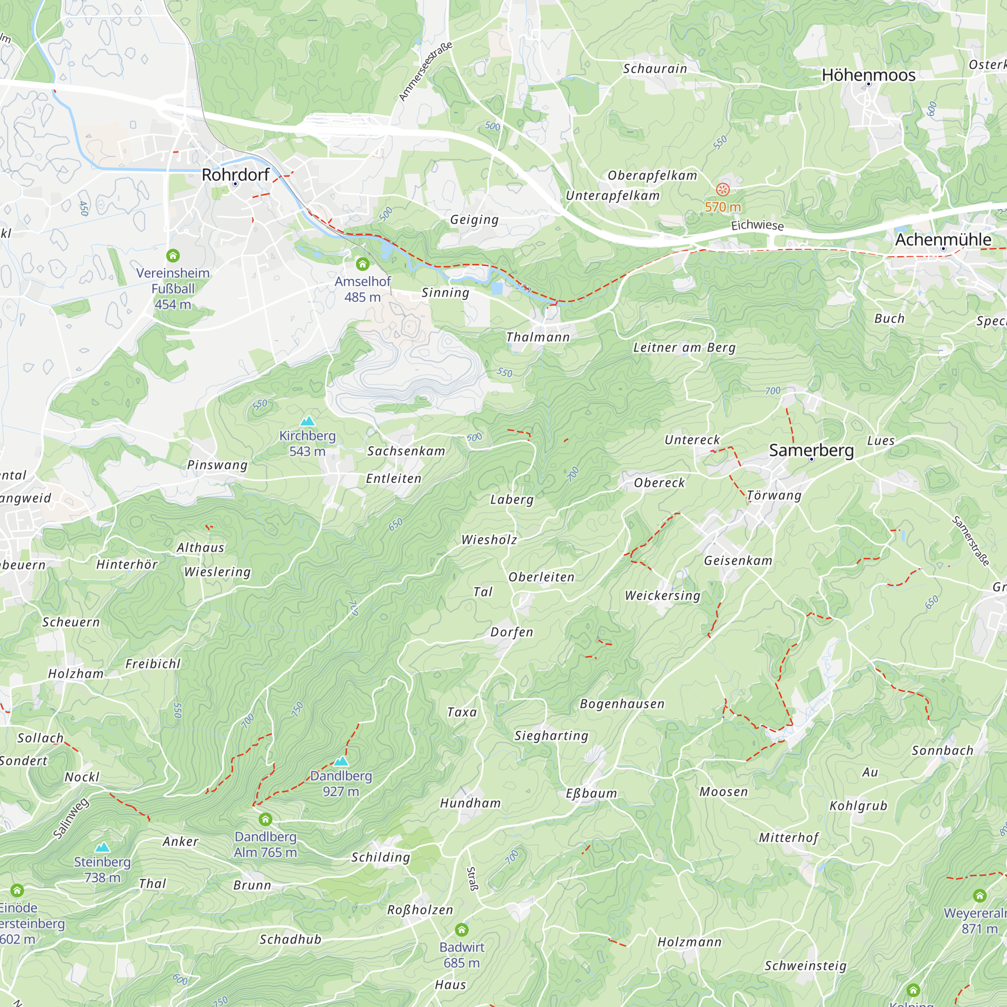 Beim Laberger map