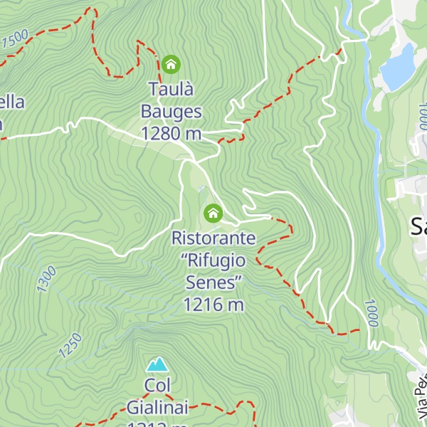 Map of Ristorante “Rifugio Senes”