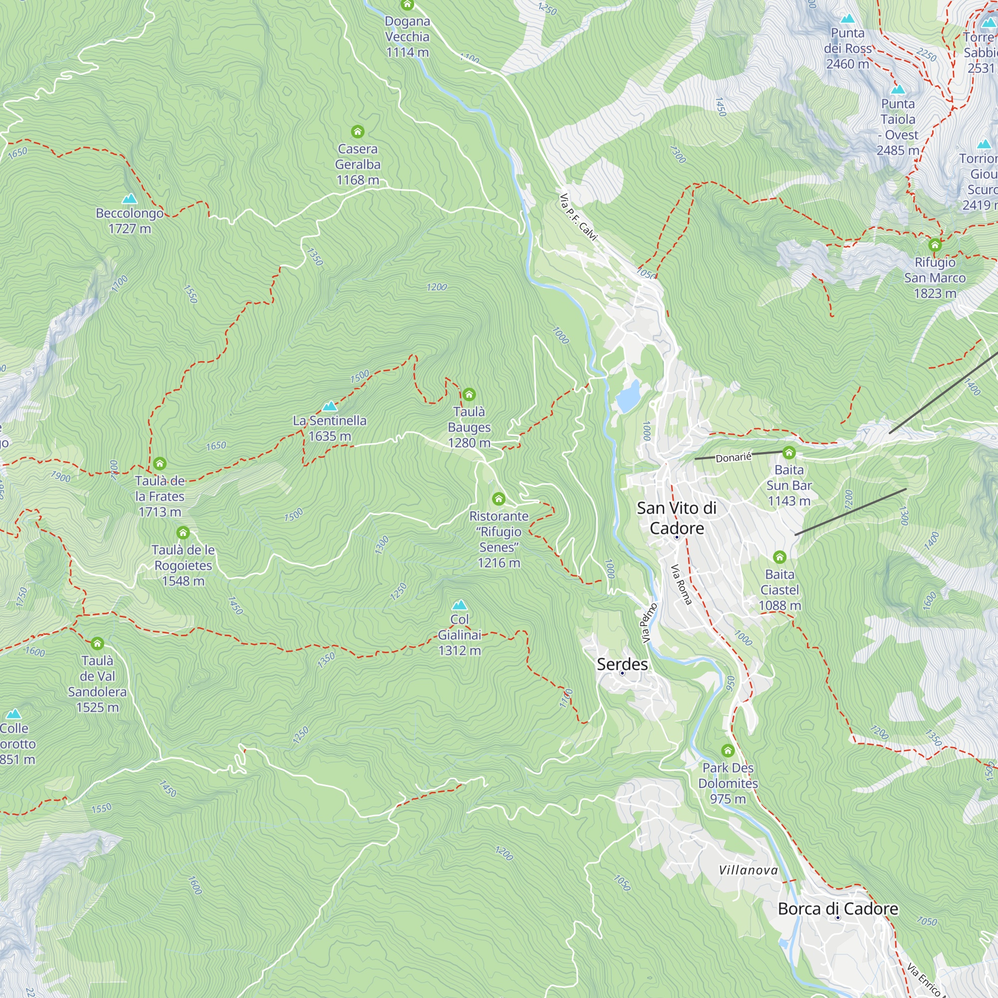 Ristorante “Rifugio Senes” map