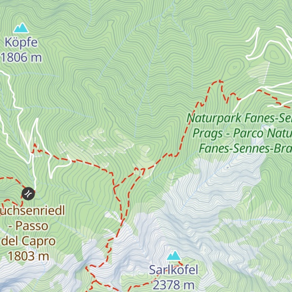 Map of Suiskopf - Monte Sues