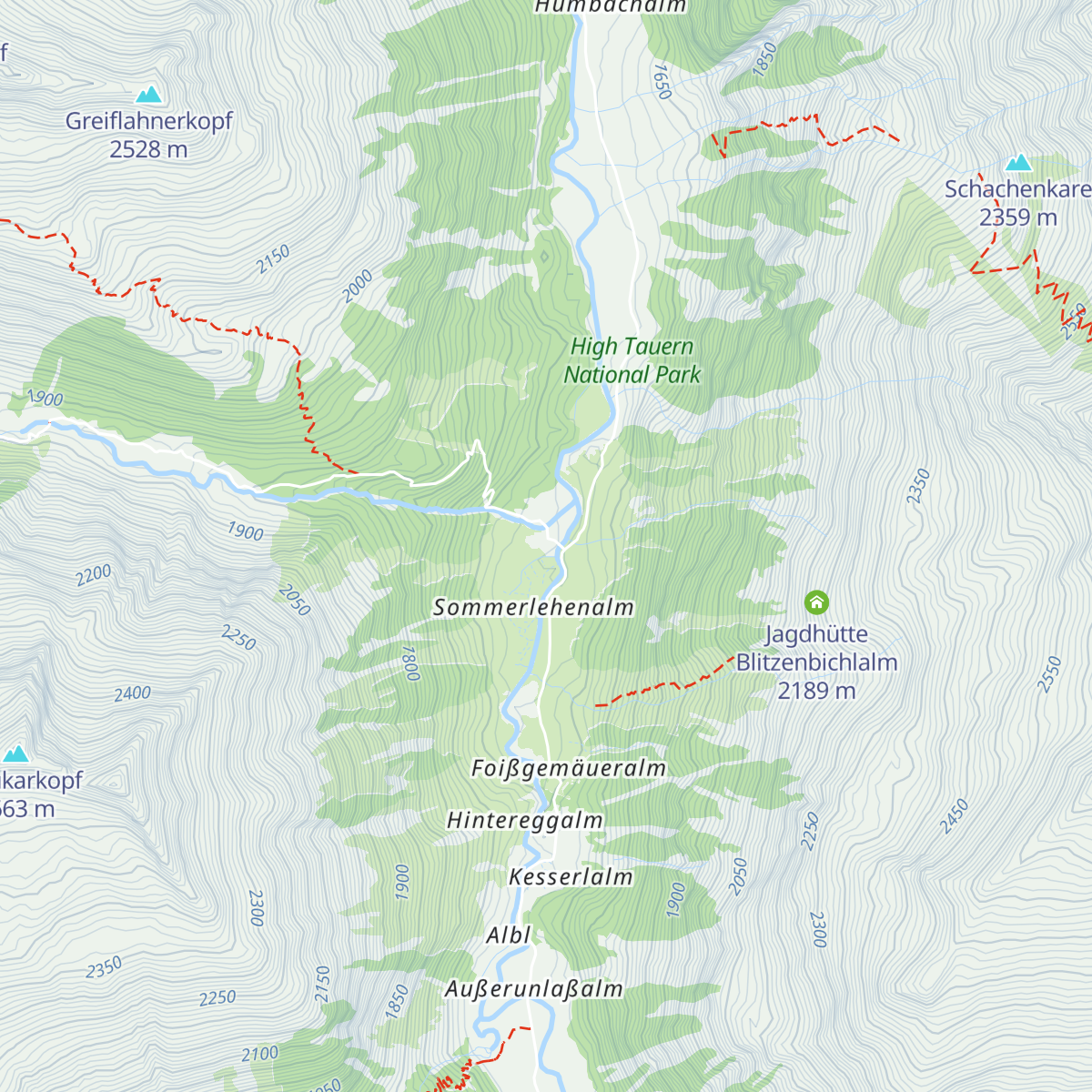 Krimmler Tauernhaus map