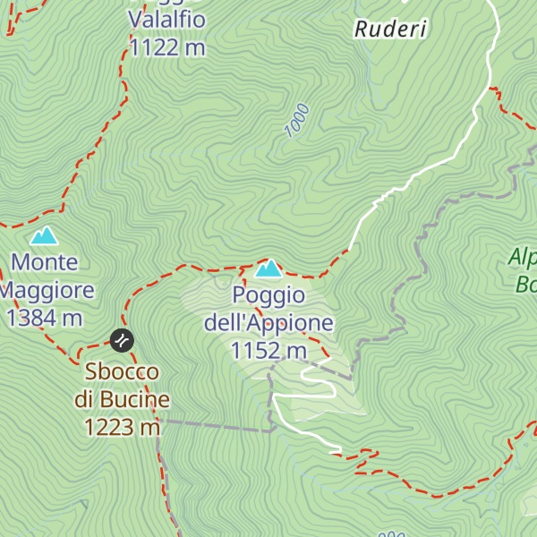 Map of Poggio dell'Appione