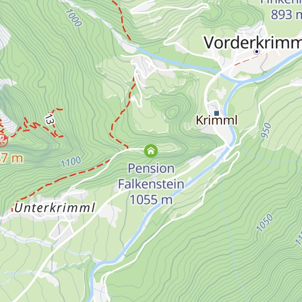 Map of Pension Falkenstein