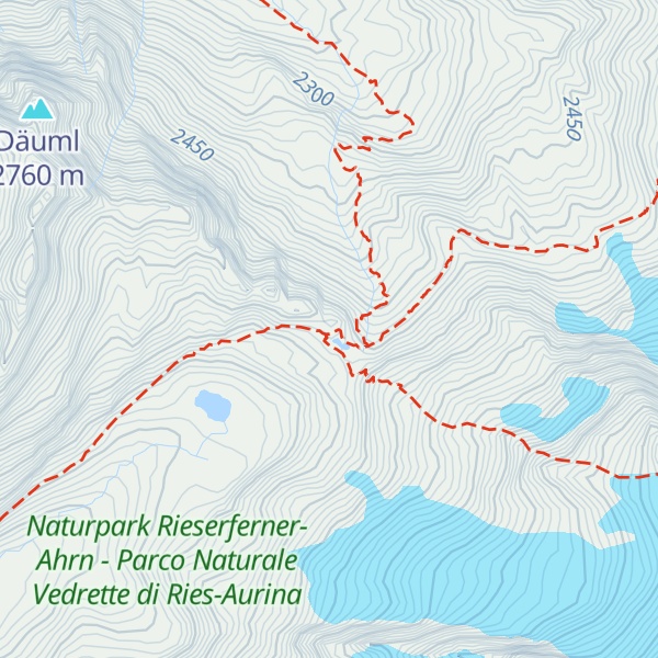 Map of Lenkjöchlhütte - Rifugio Giogo Lungo