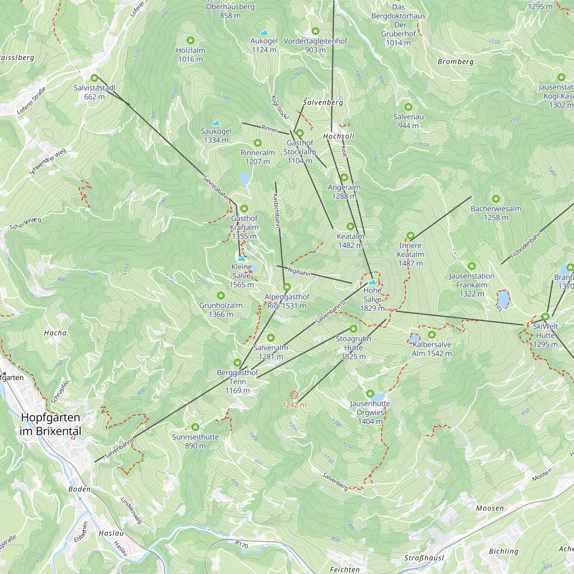 Alpengasthof Rigi map