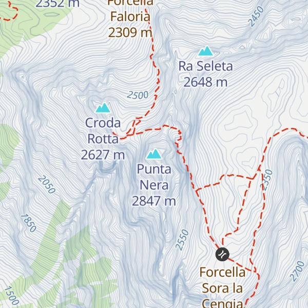 Map of Punta Nera