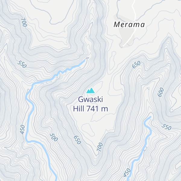 Map of Gwaski Hill