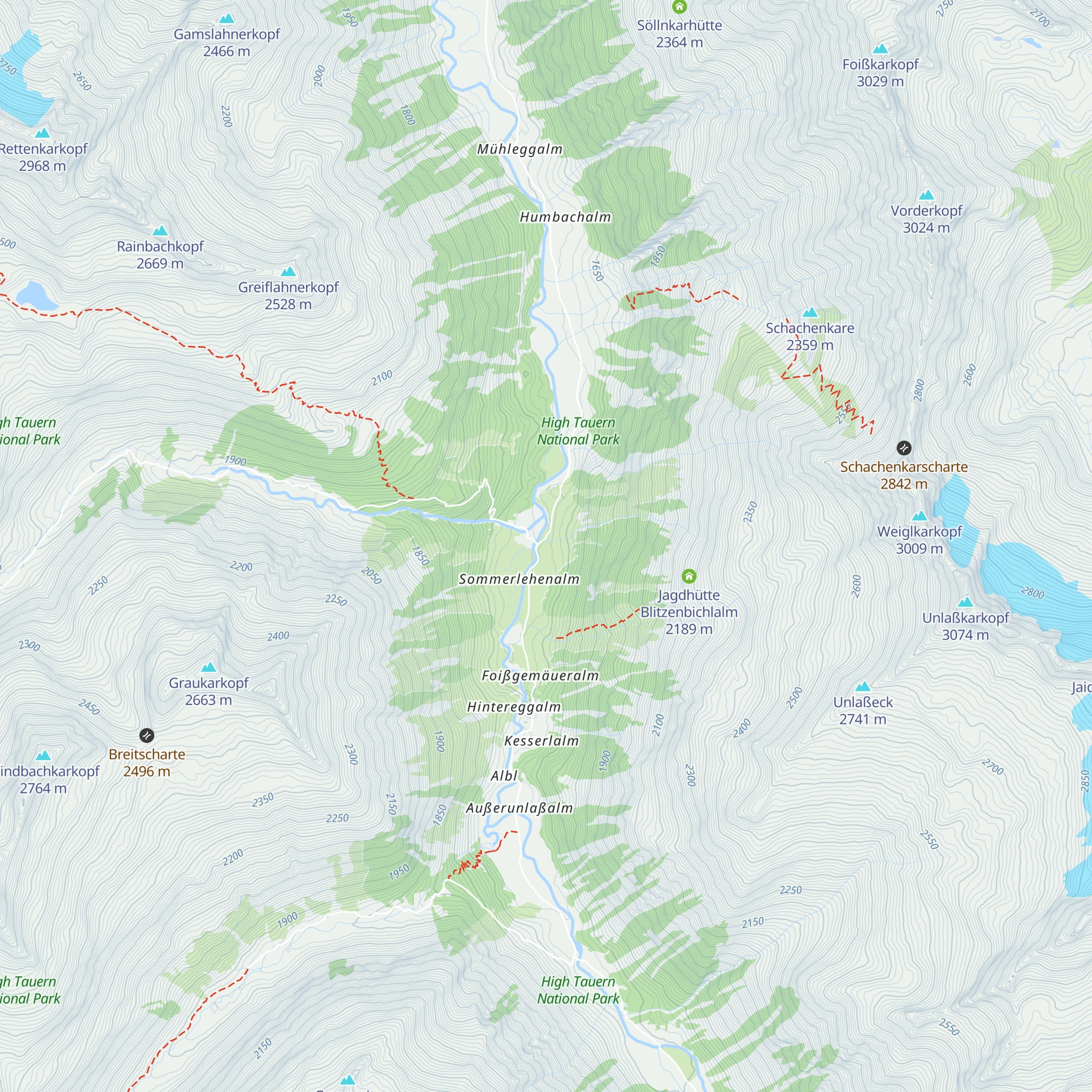 Blitzebbichlalm map