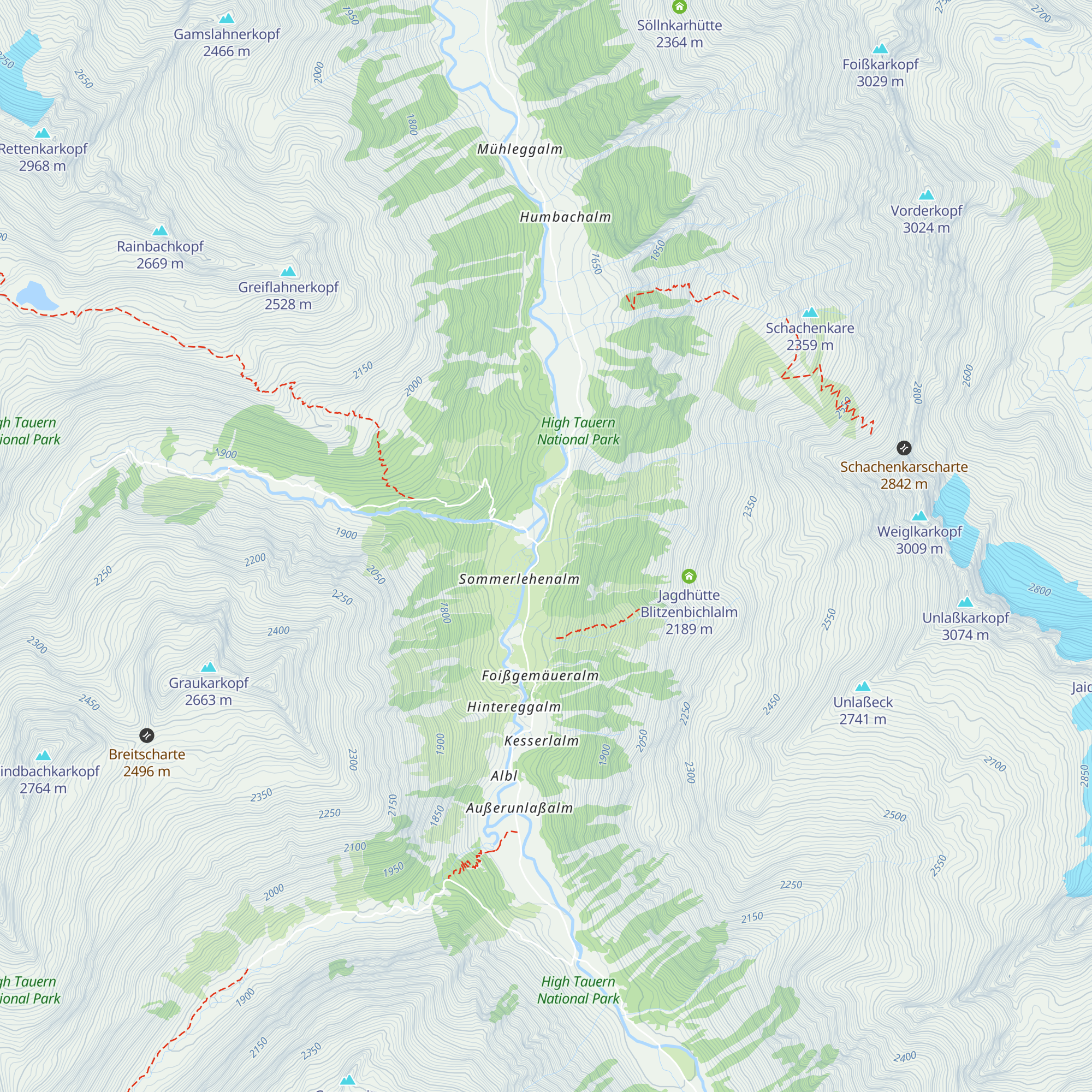 Blitzebbichlalm map