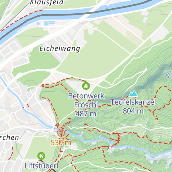 Map of Betonwerk Fröschl