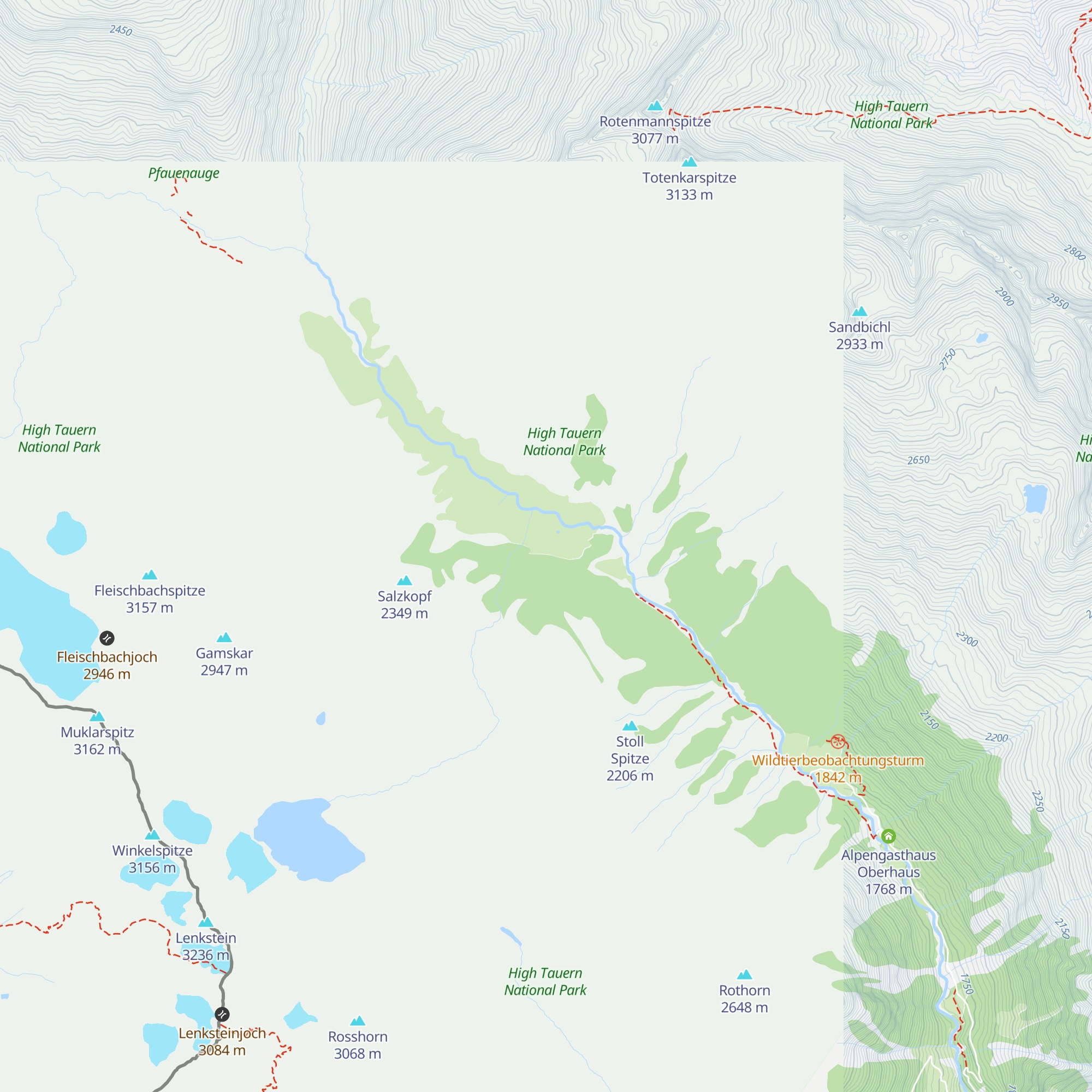 Untere Seebachalm map