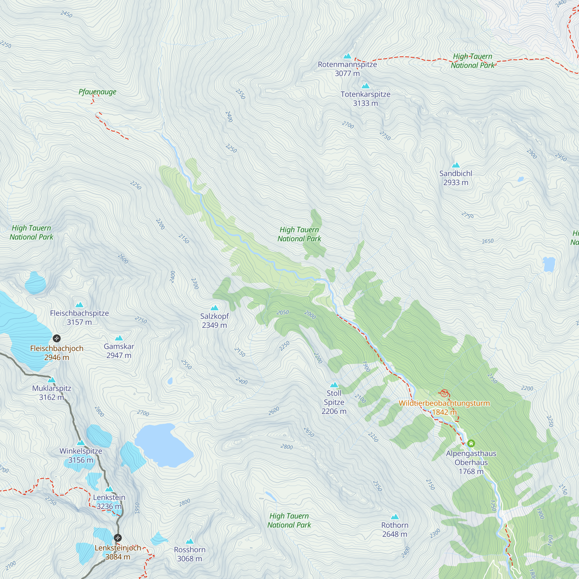Untere Seebachalm map