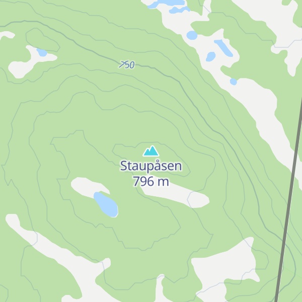 Map of Staupåsen