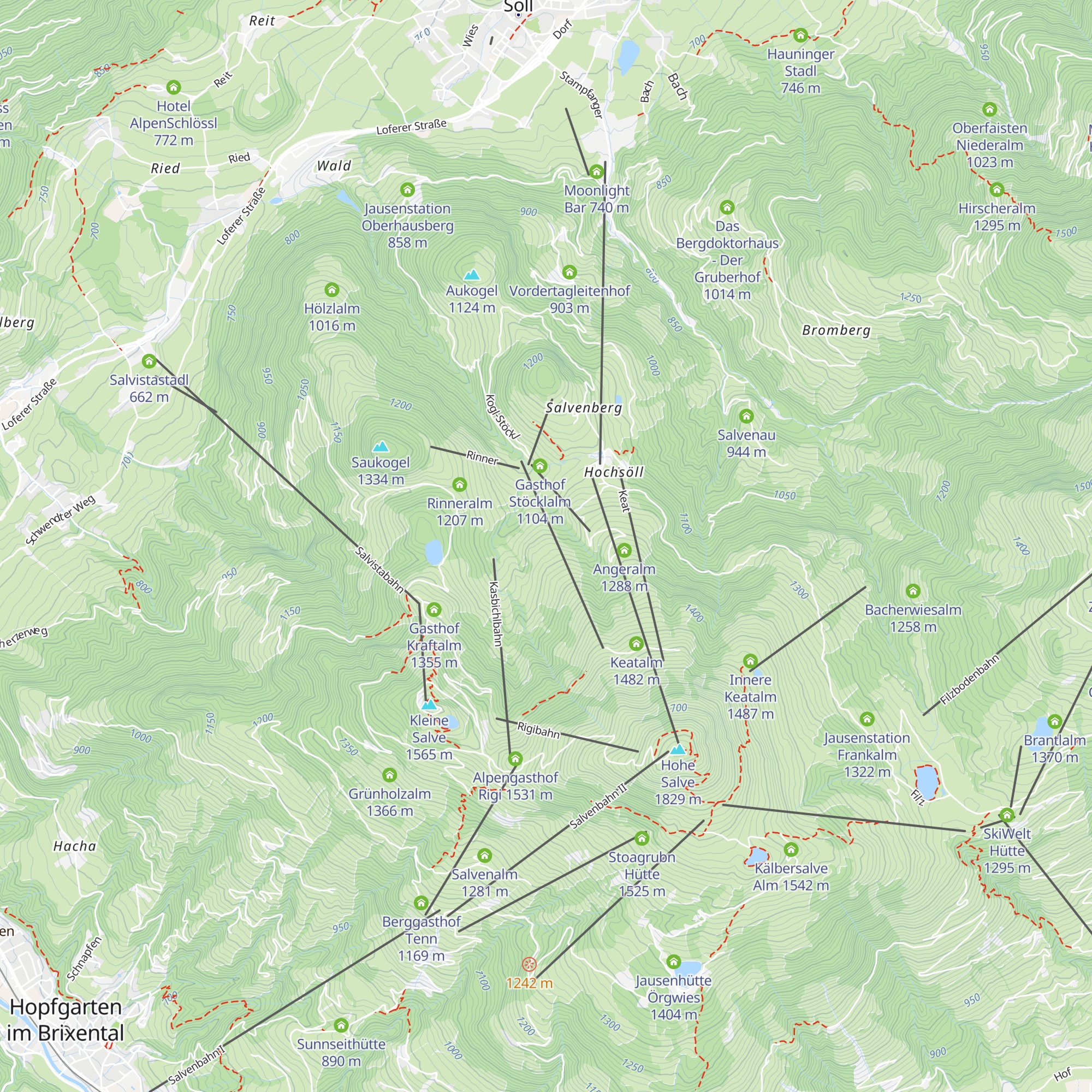 Grundriedalm map