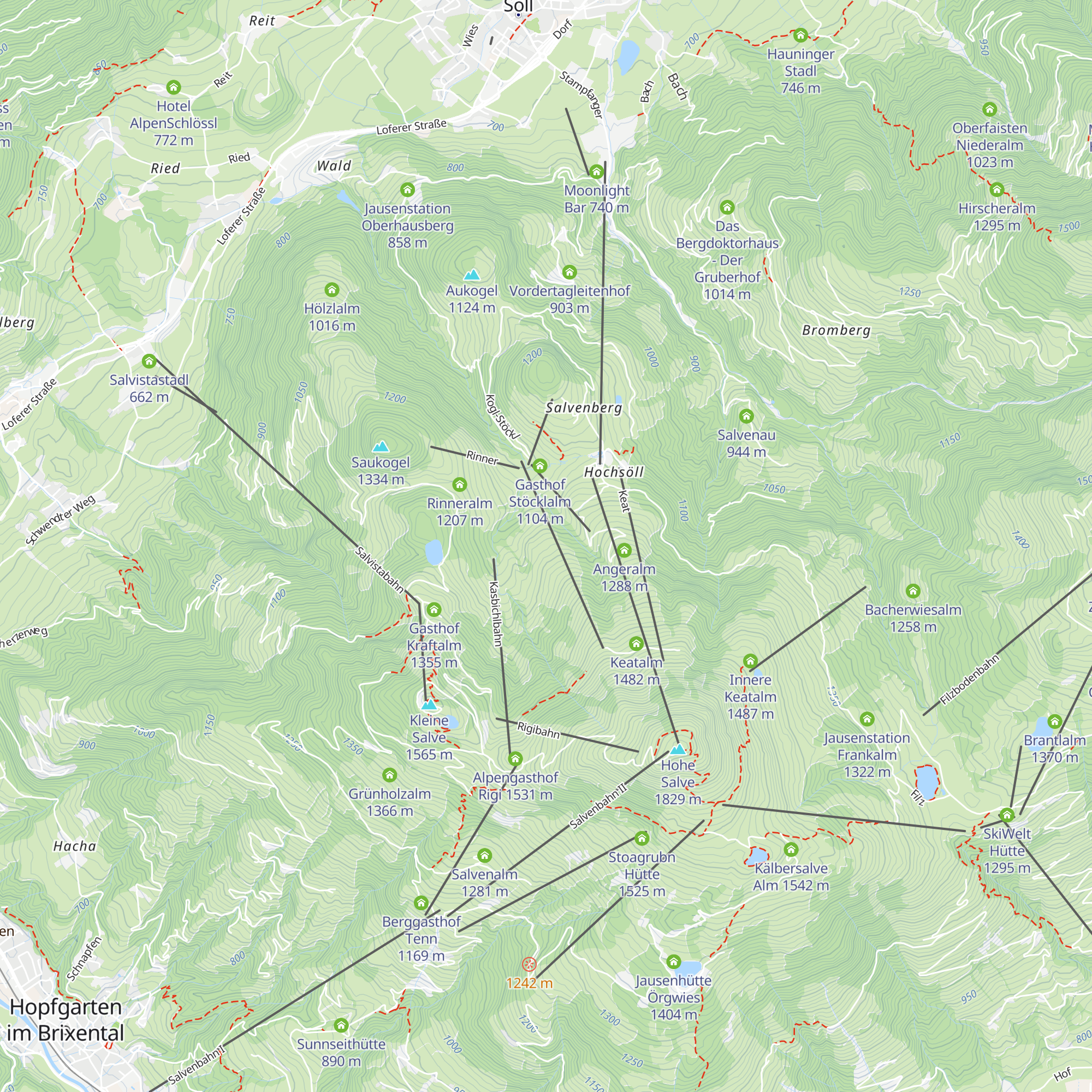 Grundriedalm map