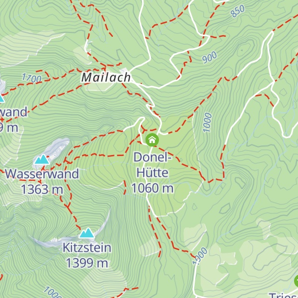 Map of Lagler Hütte