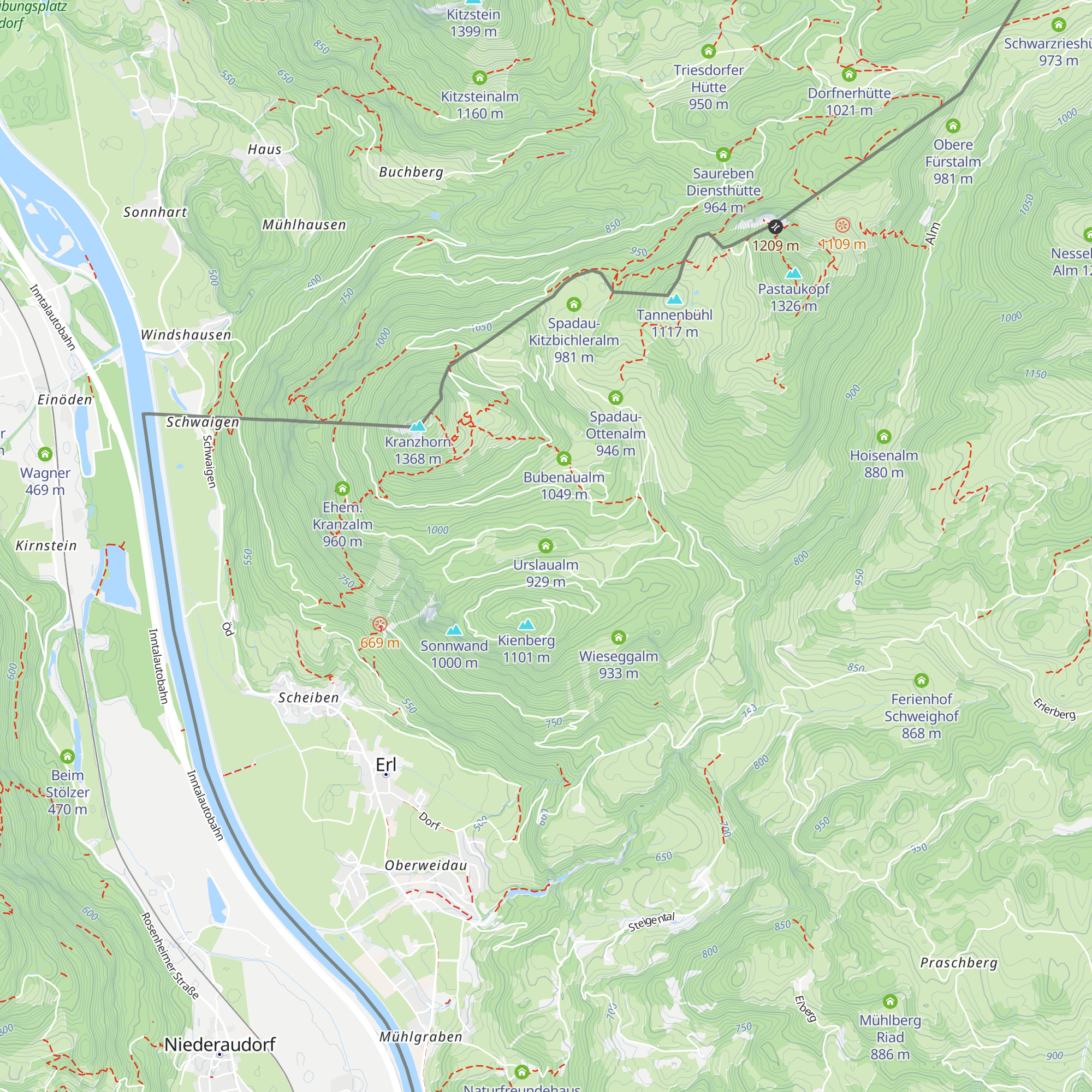 Urslaualm map