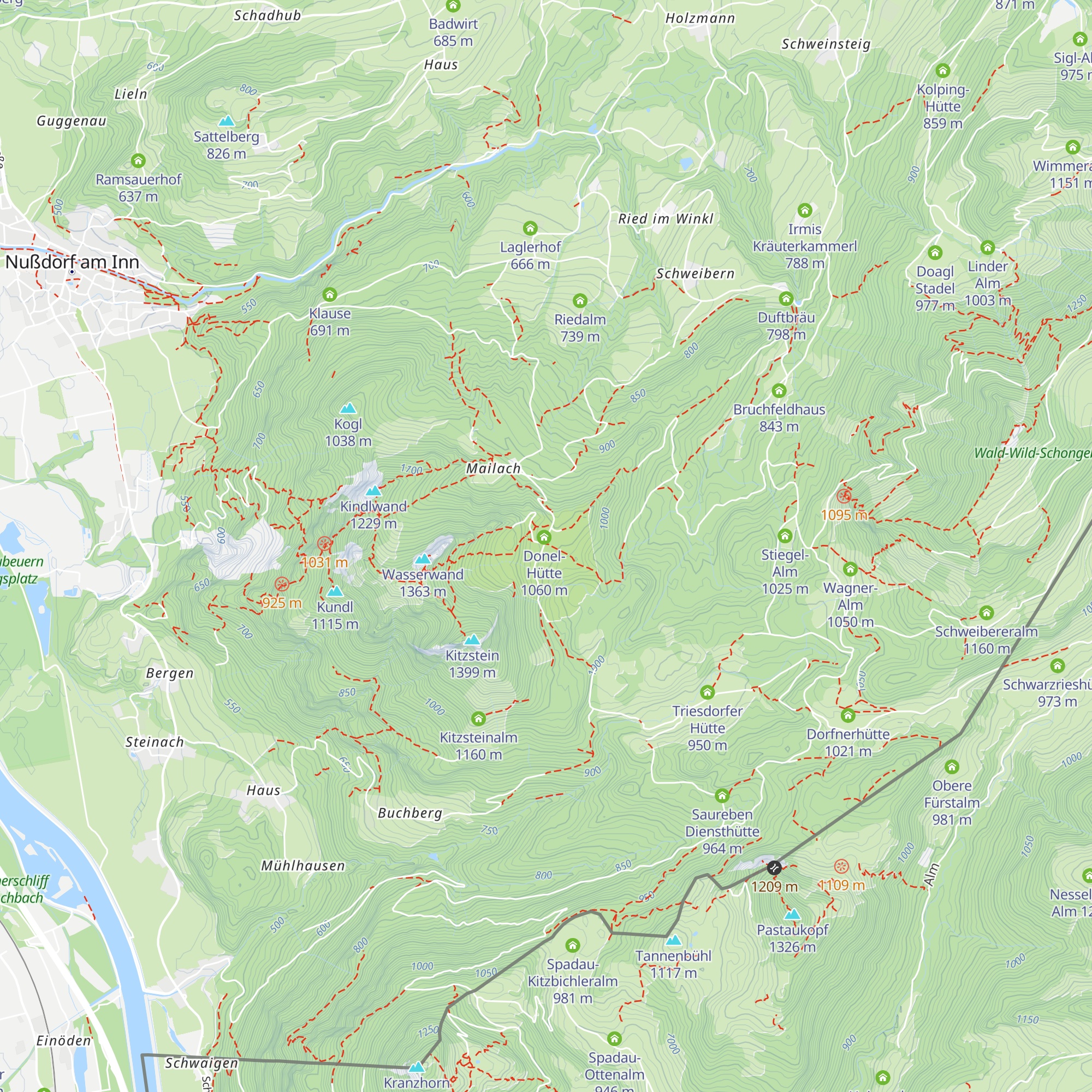 Höhensteiger-Hütte map