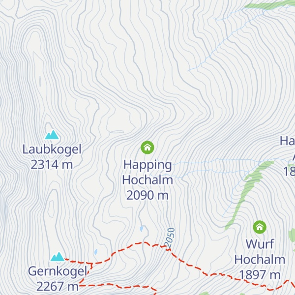 Map of Happing Hochalm