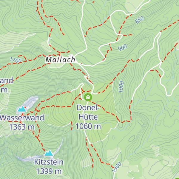 Map of Deindlhütte
