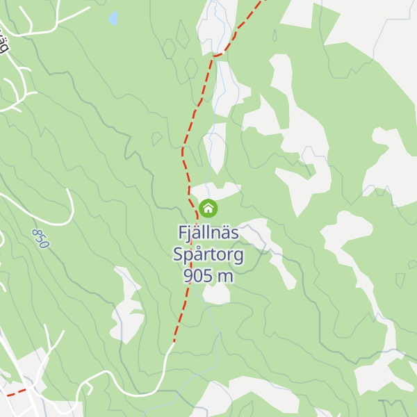 Map of Fjällnäs Spårtorg