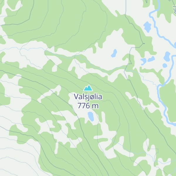 Map of Valsjølia